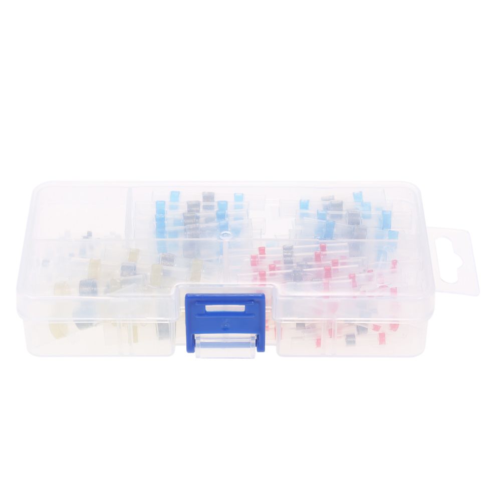 100PCS Solder Seal Wire Connectors Heat Shrink Butt