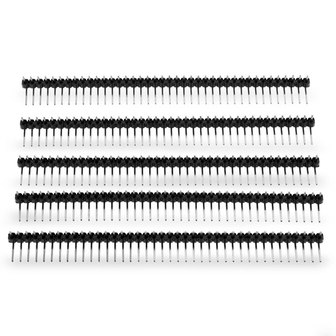 5 PCS 2.54mm Pitch 40-pin Connector Header for DIY Project