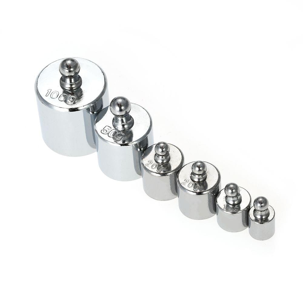 6pcs Weight 5g 10g 2x20g 50g 100g Grams Precision