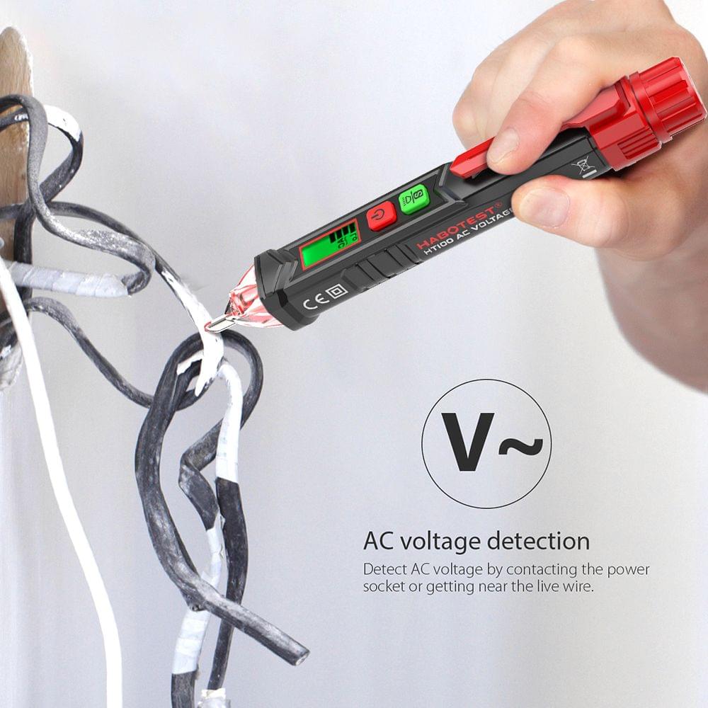 HABOTEST Portable Non-contact AC Voltage Tester Pen Shaped