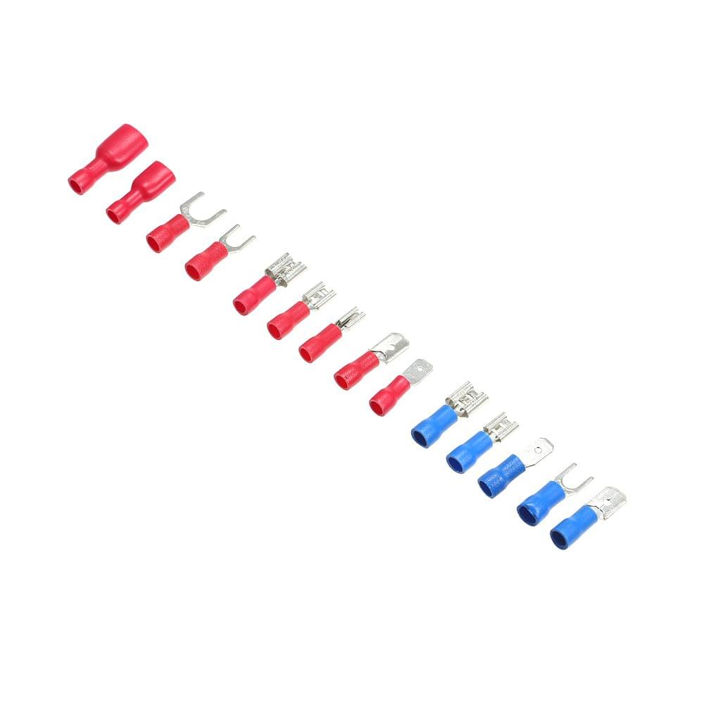 140Pcs/Box Assorted Insulated Terminals Crimp Electrical