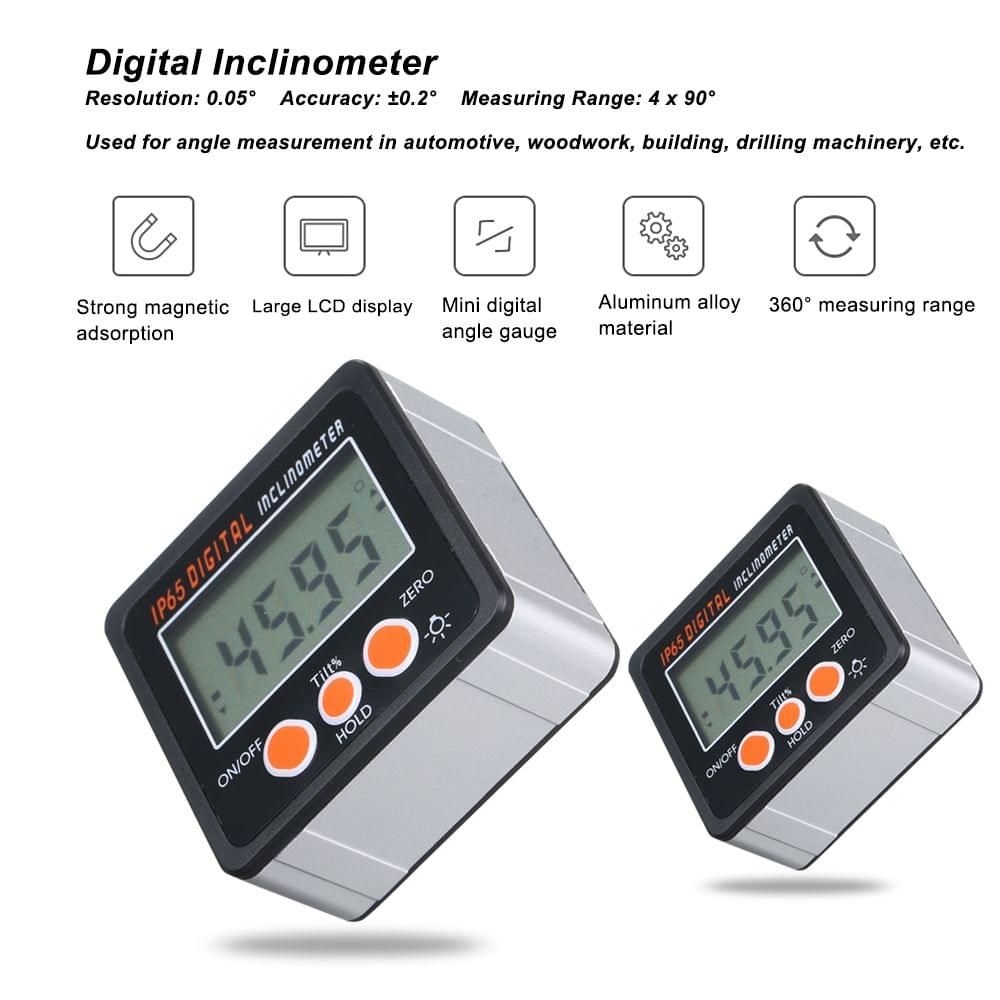 Multi-functional Digital Inclinometer IP65 Waterproof