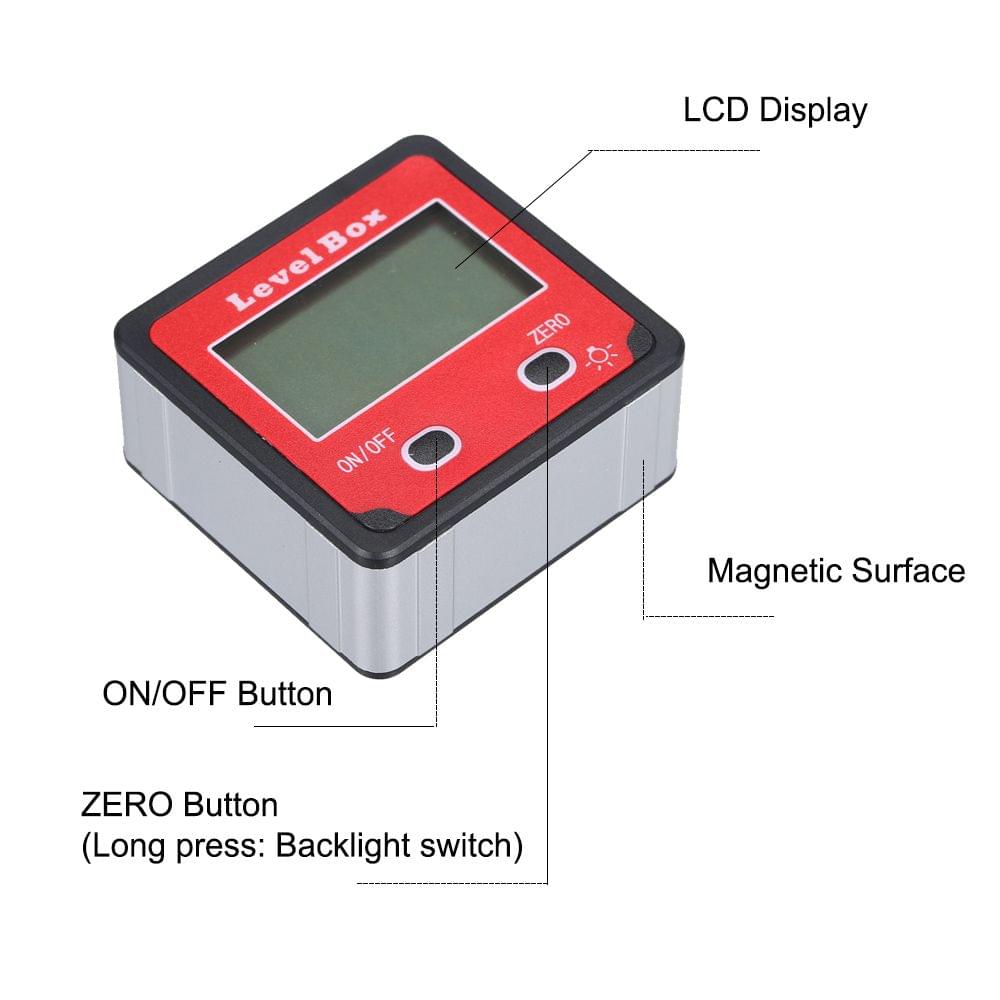 Digital Display Level Box Angle Gauge Digital Inclinometer