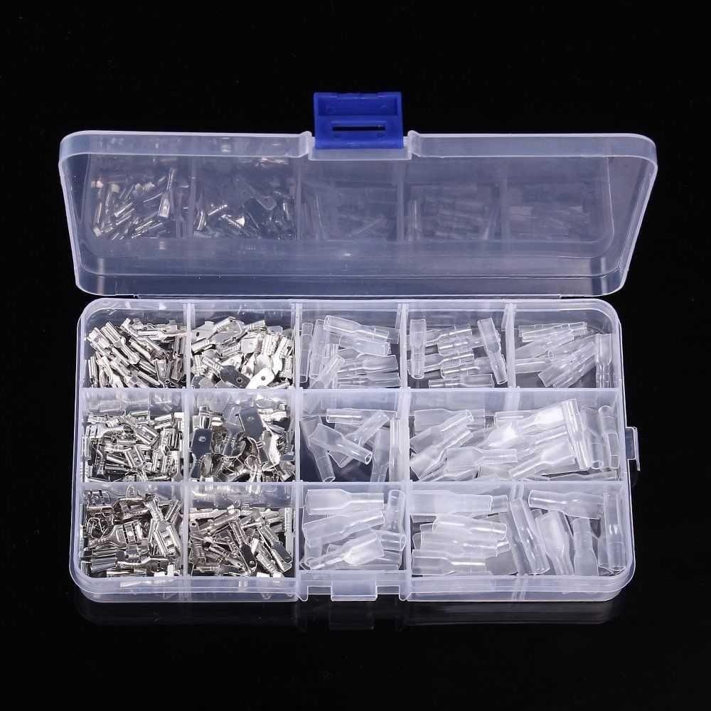 270pcs Electrical Wire Crimp Terminal Connector Male Female