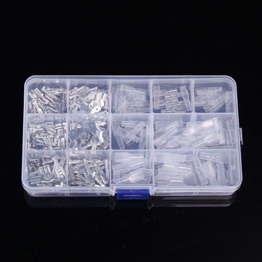270pcs Electrical Wire Crimp Terminal Connector Male Female