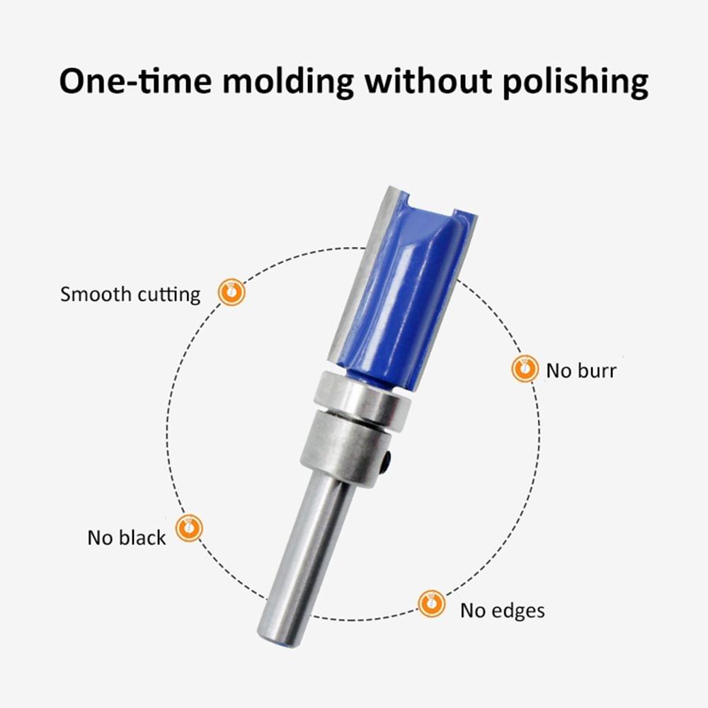 3PCS 1/4 inch Shank Flute Flush Trim Pattern Router Bit Set