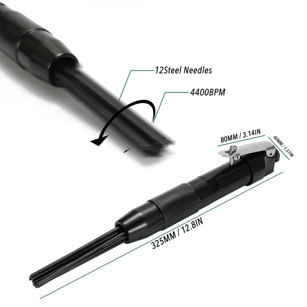 12 Needle 3mm Scaler Air Pneumatic Rust Corrosion Slag
