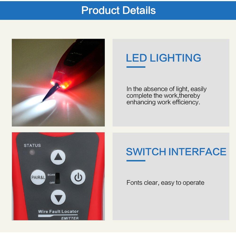 Multi-functional LCD Network Cable Tester High Precision