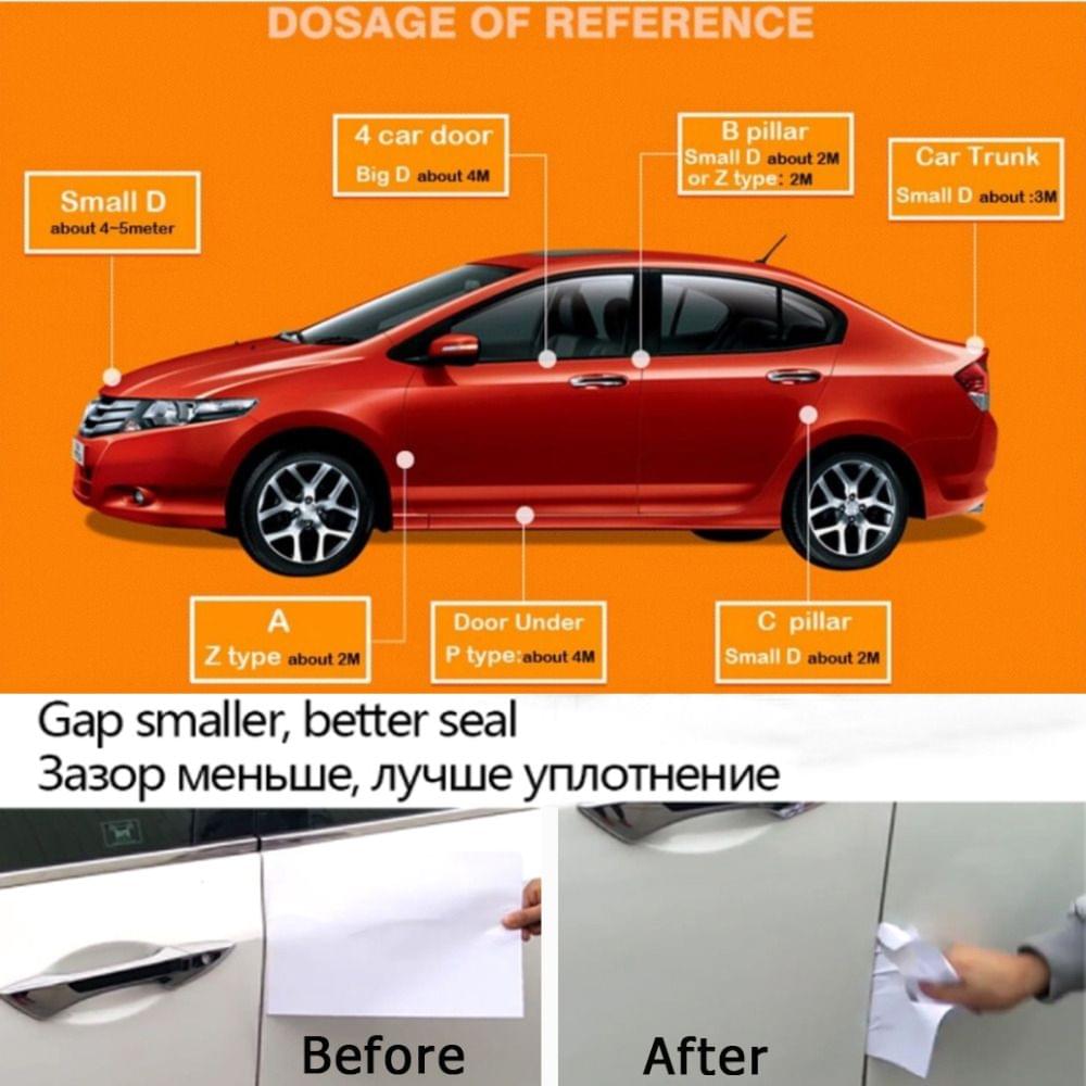 5Meters Big D Small D Z Shape P Type Car Door Seal Strip - Z shape