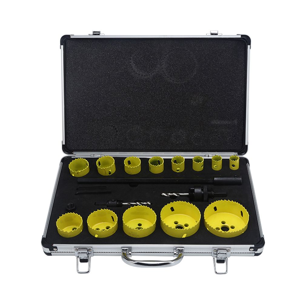 Bi-metal Hole Saw Kit Gypsum Board PVC Plastic Downlight