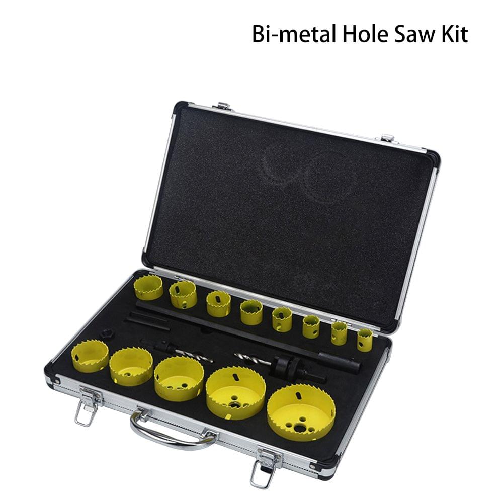 Bi-metal Hole Saw Kit Gypsum Board PVC Plastic Downlight