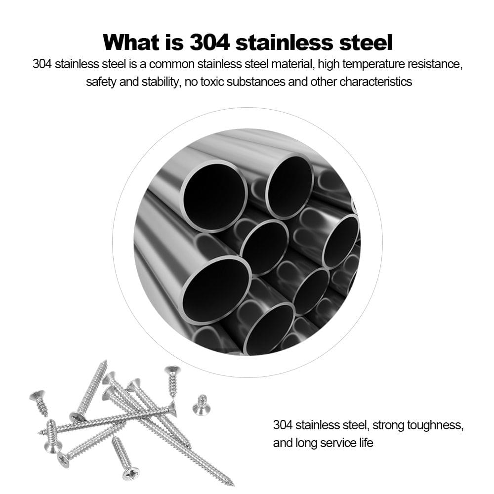 A2 DIN7982 #6 304 3.5mm Stainless Steel Screw Countersunk - 3.5mmx50mm