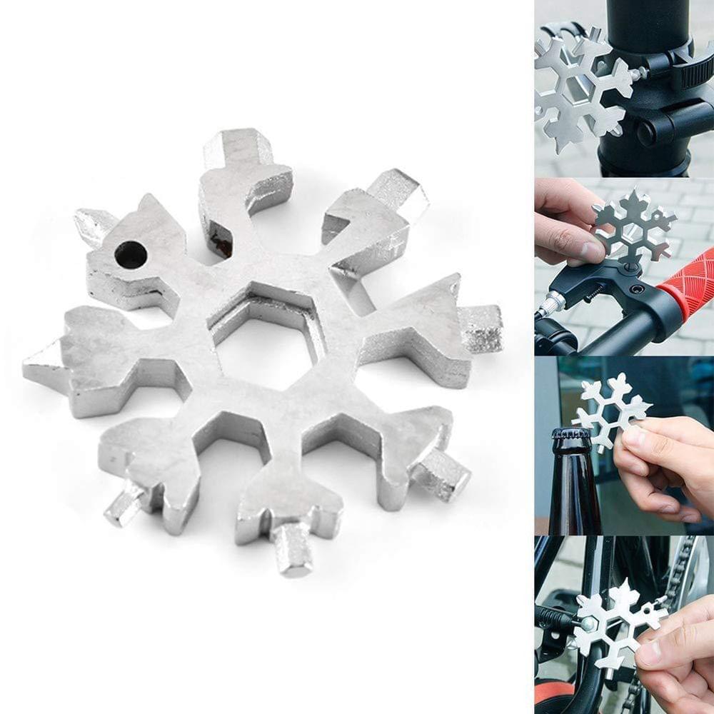 18 in 1 Snowflake Multi-tool Pocket Tool Spanner Hex Wrench