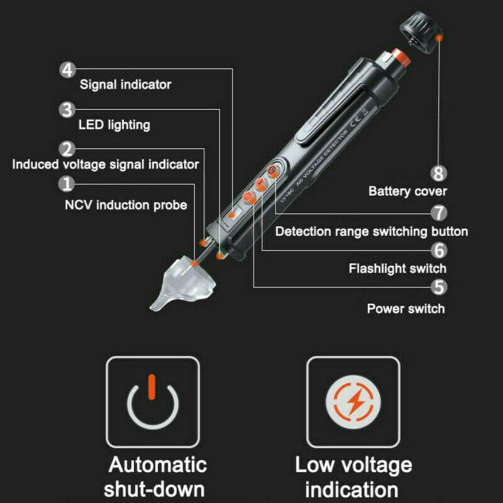 AC/DC Voltage Test Pen 12V/48V-1000V High-Precision Voltage