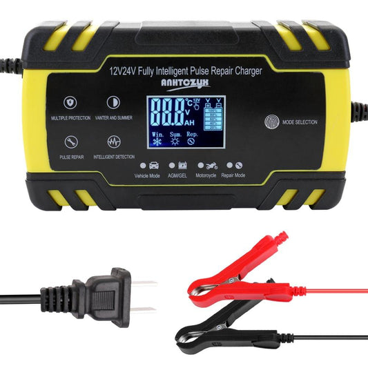 Mini Size Portable 12V/24V Car Cell Charger Adapter Power - US Plug