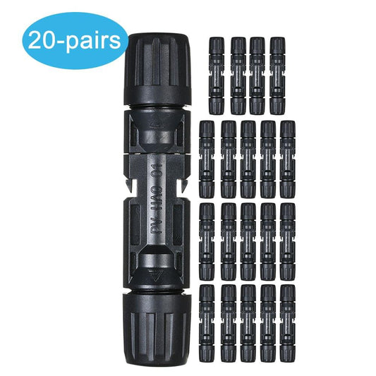 Connectors Solar Energy Panel Adaptor Solar Panel Connectors - 20-pairs