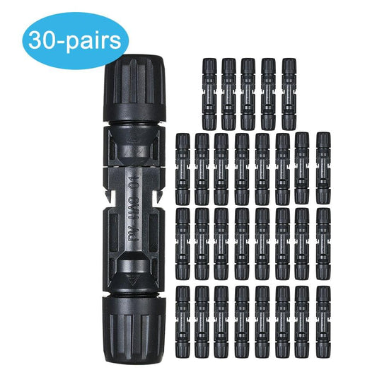 Connectors Solar Energy Panel Adaptor Solar Panel Connectors - 30-pairs