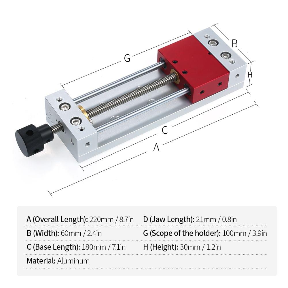 Wood Carving Vise High Precision Grinder CNC Mini Model Vise