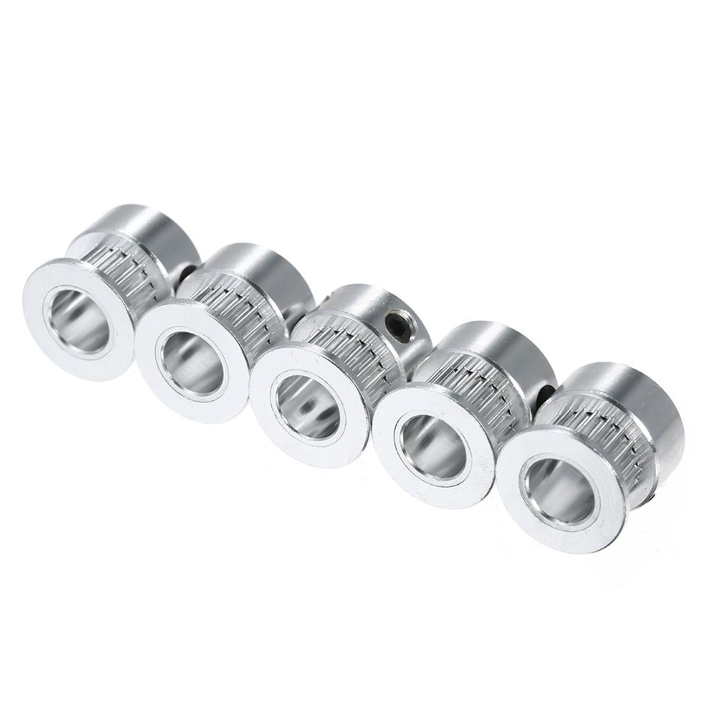 5pcs Pulleys GT2 Idler Pulley GT2 Timing Pulley Timing Belt - 20-toothed bore 8mm
