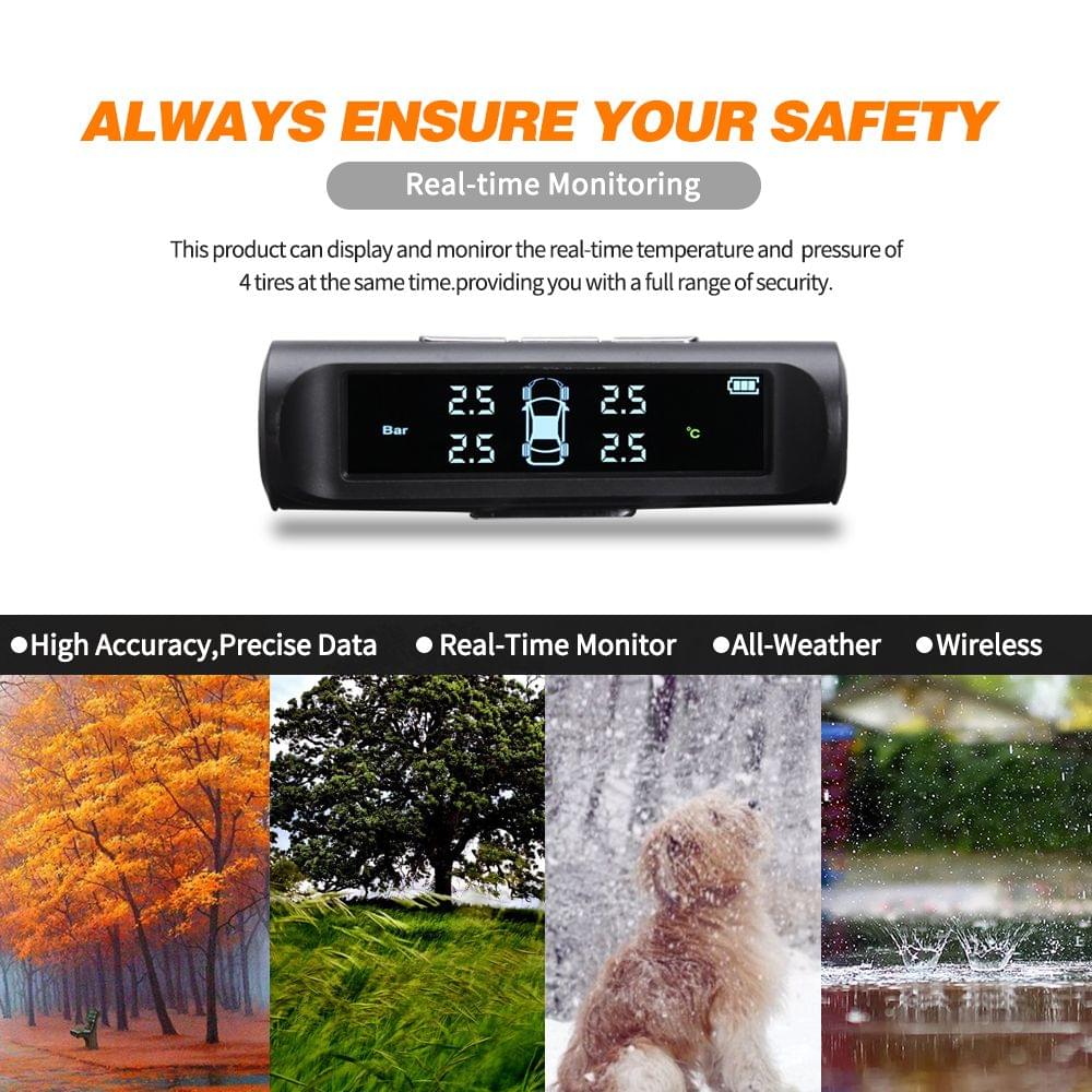 TPMS Tire Pressure Monitoring System Universal Wireless with