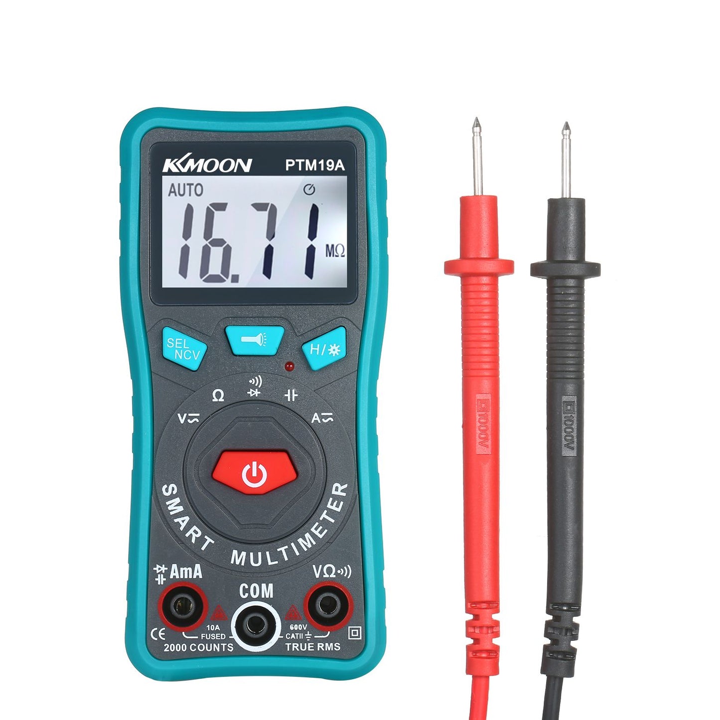 KKmoon Compact Handheld True RMS Auto-Ranging AC/DC DMM - Type A