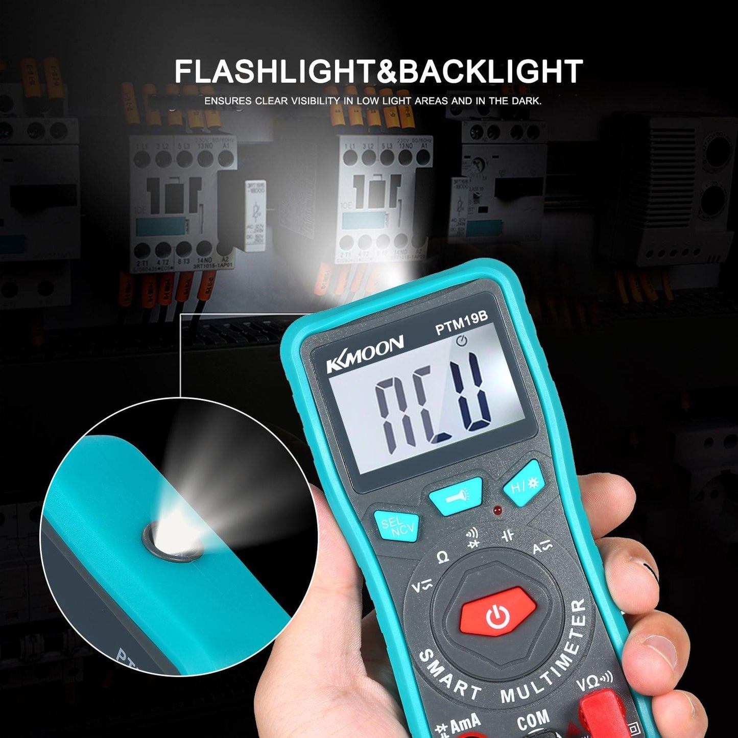 KKmoon Compact Handheld True RMS Auto-Ranging AC/DC DMM - Type B