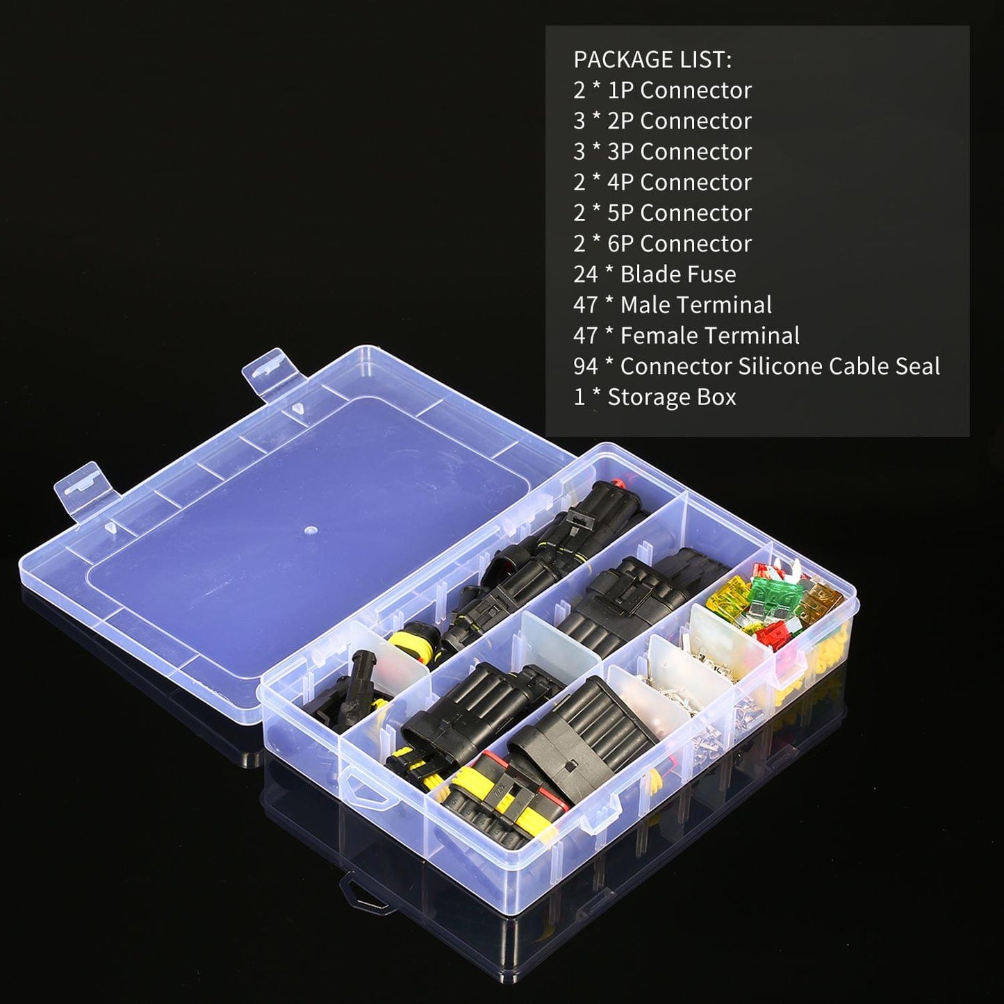 AMP1P 2P 3P 4P 5P 6P Waterproof Car Auto Electrical Wire