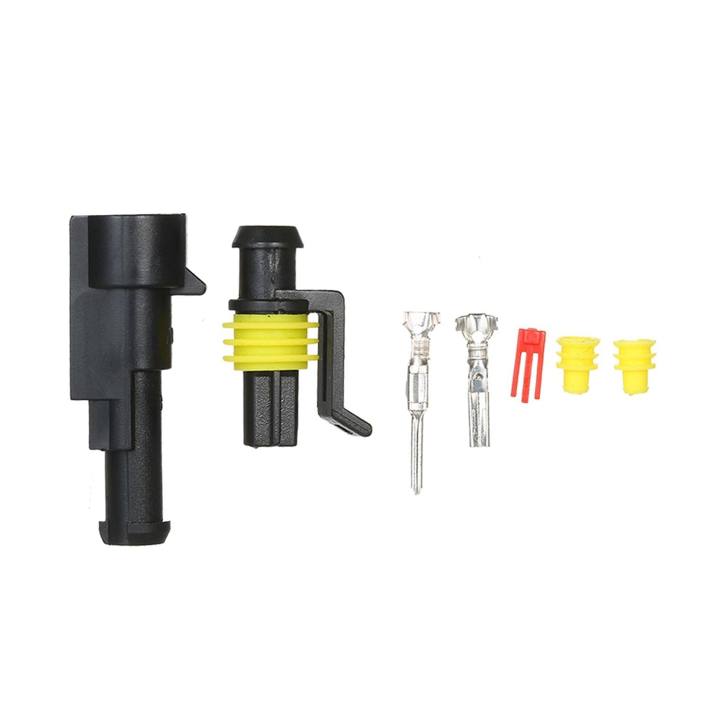 5pcs 1-Pin Way Waterproof Electrical Connector Plug with - 1P
