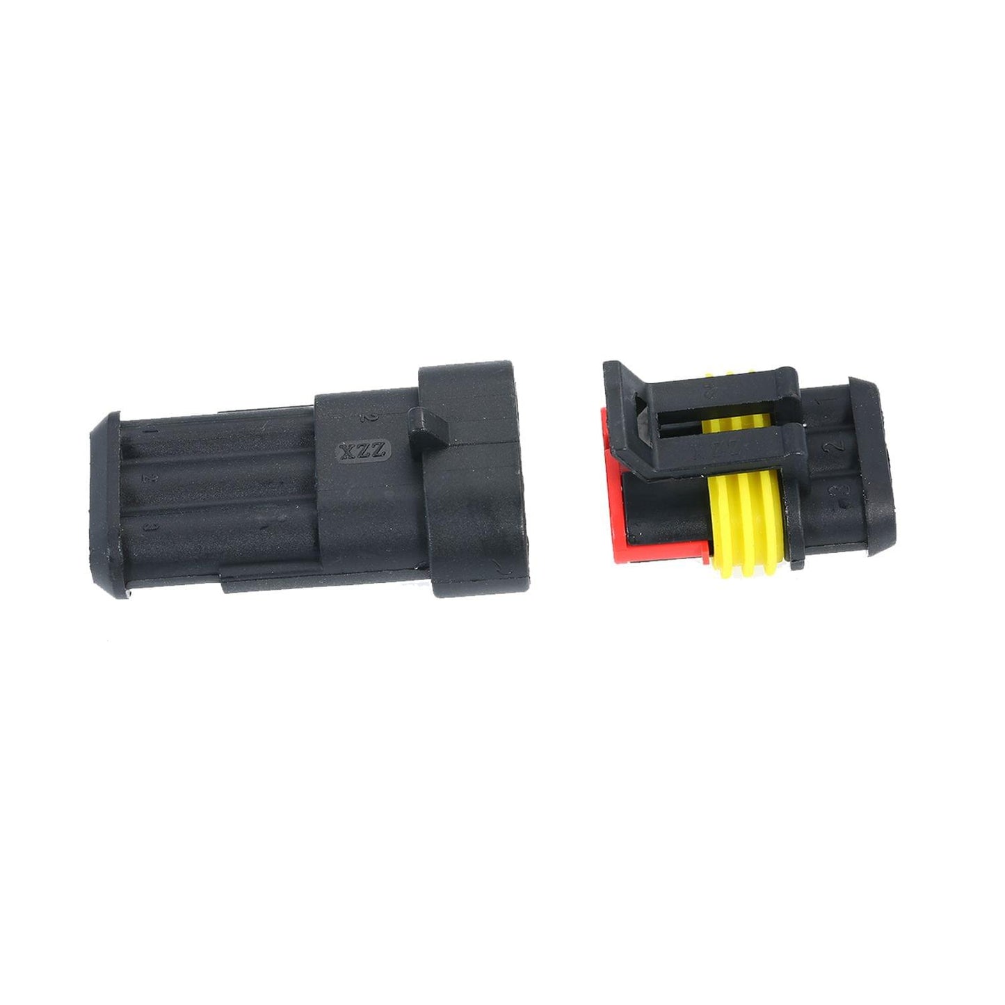 5pcs 3-Pin Way Waterproof Electrical Connector Plug with - 3P