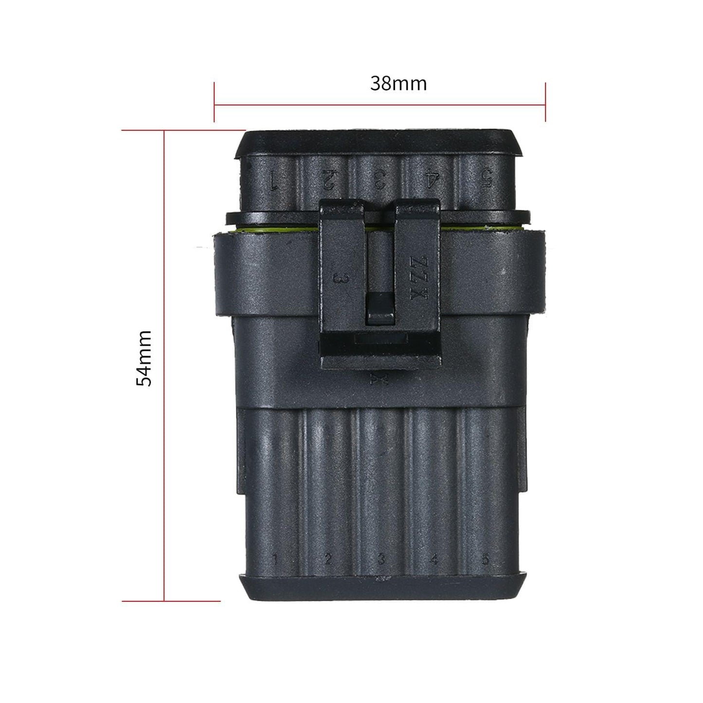 5pcs 5-Pin Way Waterproof Electrical Connector Plug with - 5P