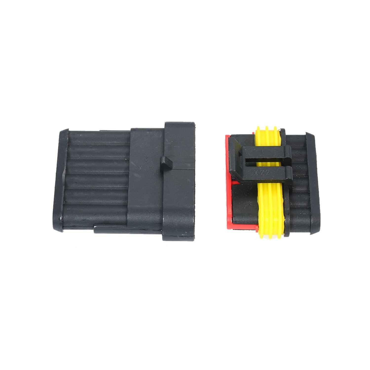 5pcs 6-Pin Way Waterproof Electrical Connector Plug with - 6P