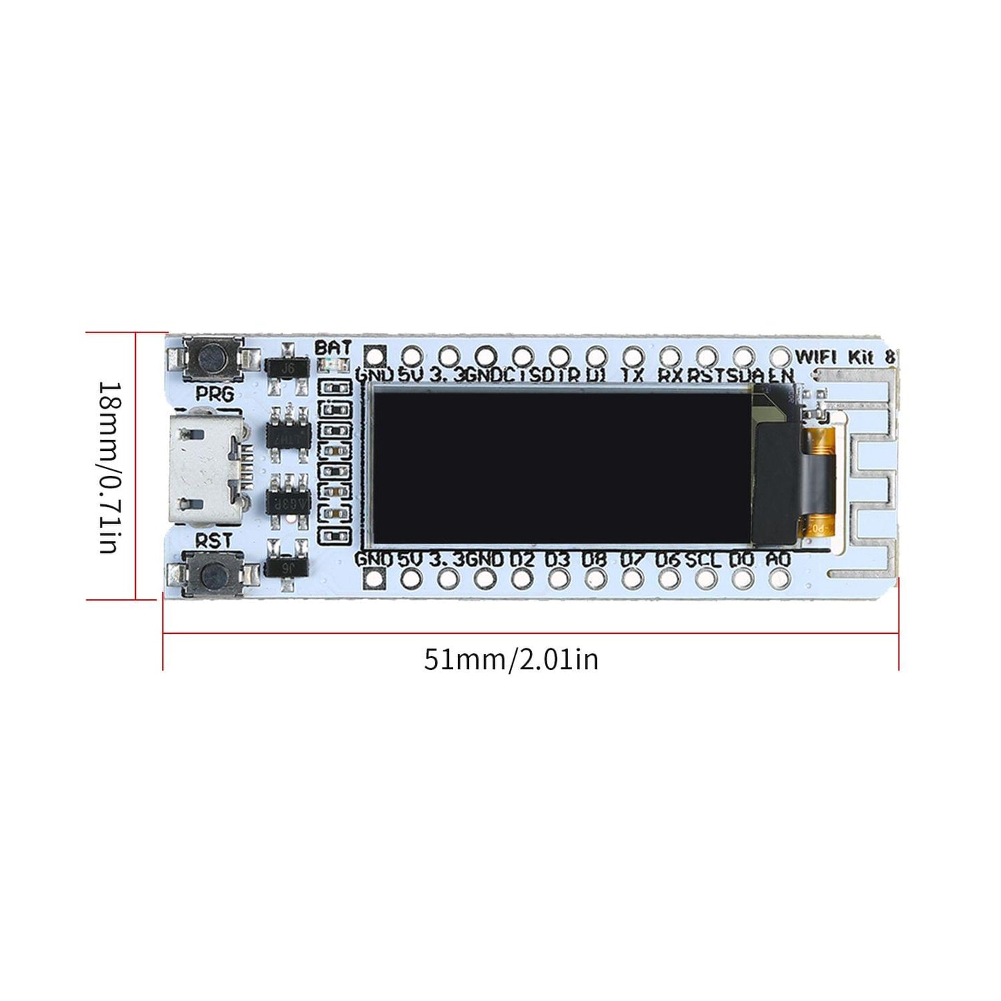 ESP8266 W-F- Wireless BT Development Board OLED 0.96" - ESP8266