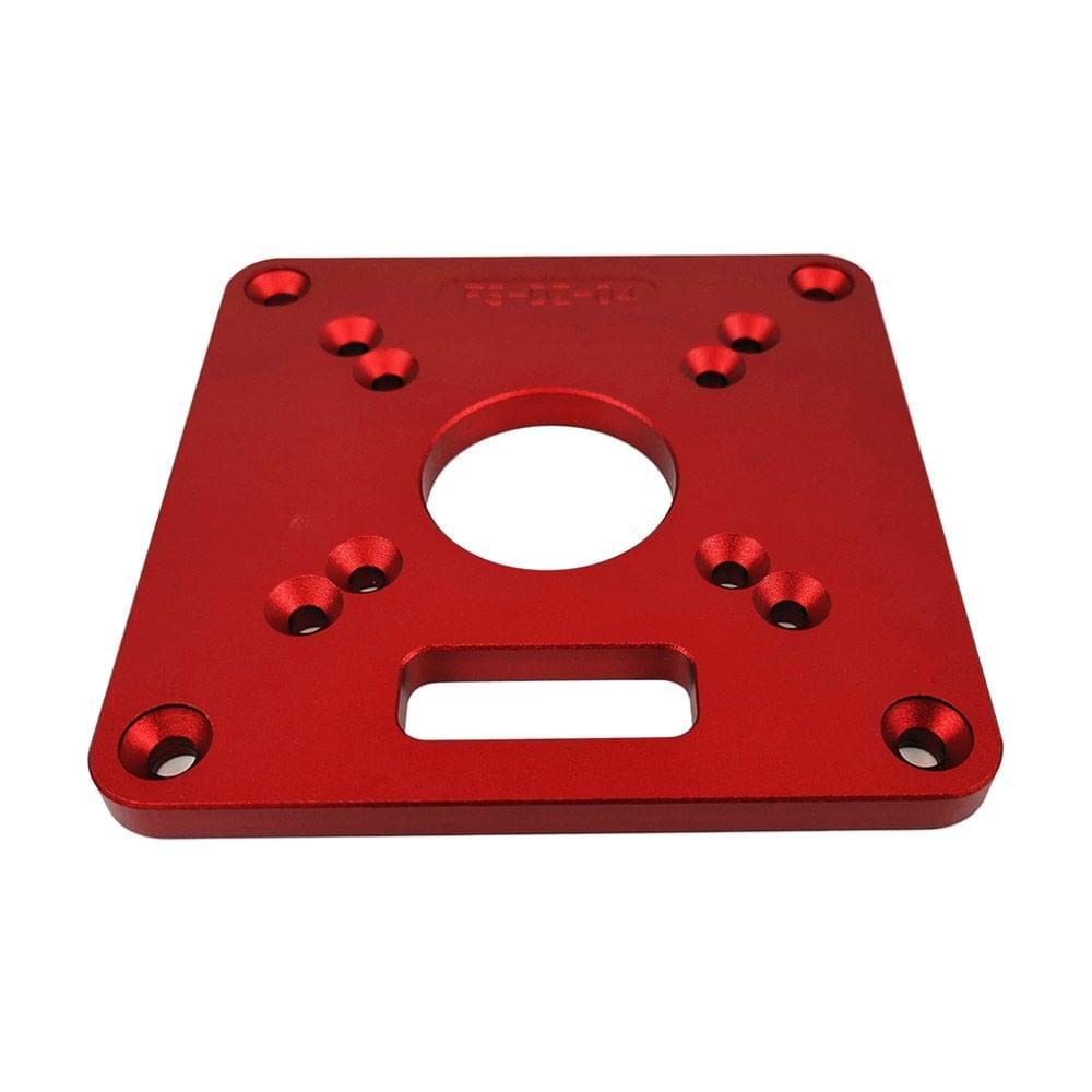 Aluminum Router Table Insert Plate Red Universal Trimming