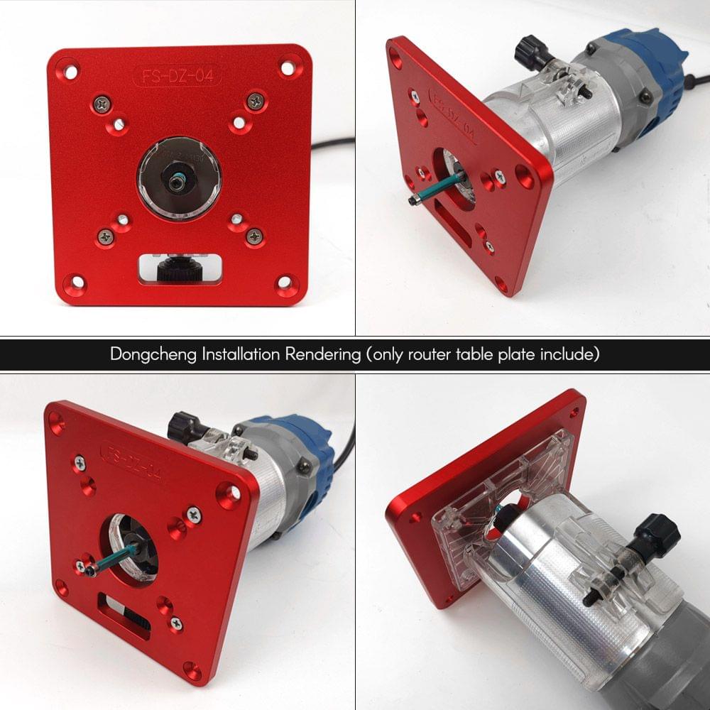 Aluminum Router Table Insert Plate Red Universal Trimming