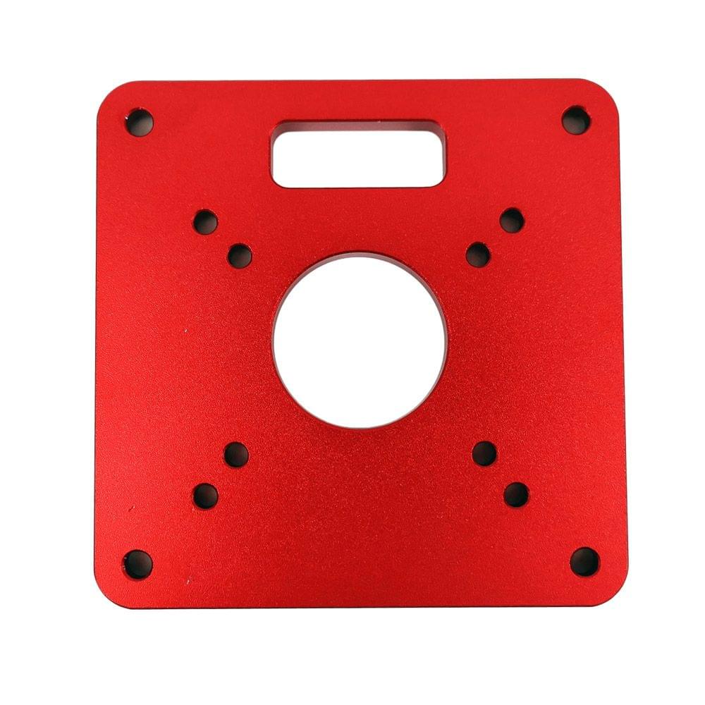 Aluminum Router Table Insert Plate Red Universal Trimming