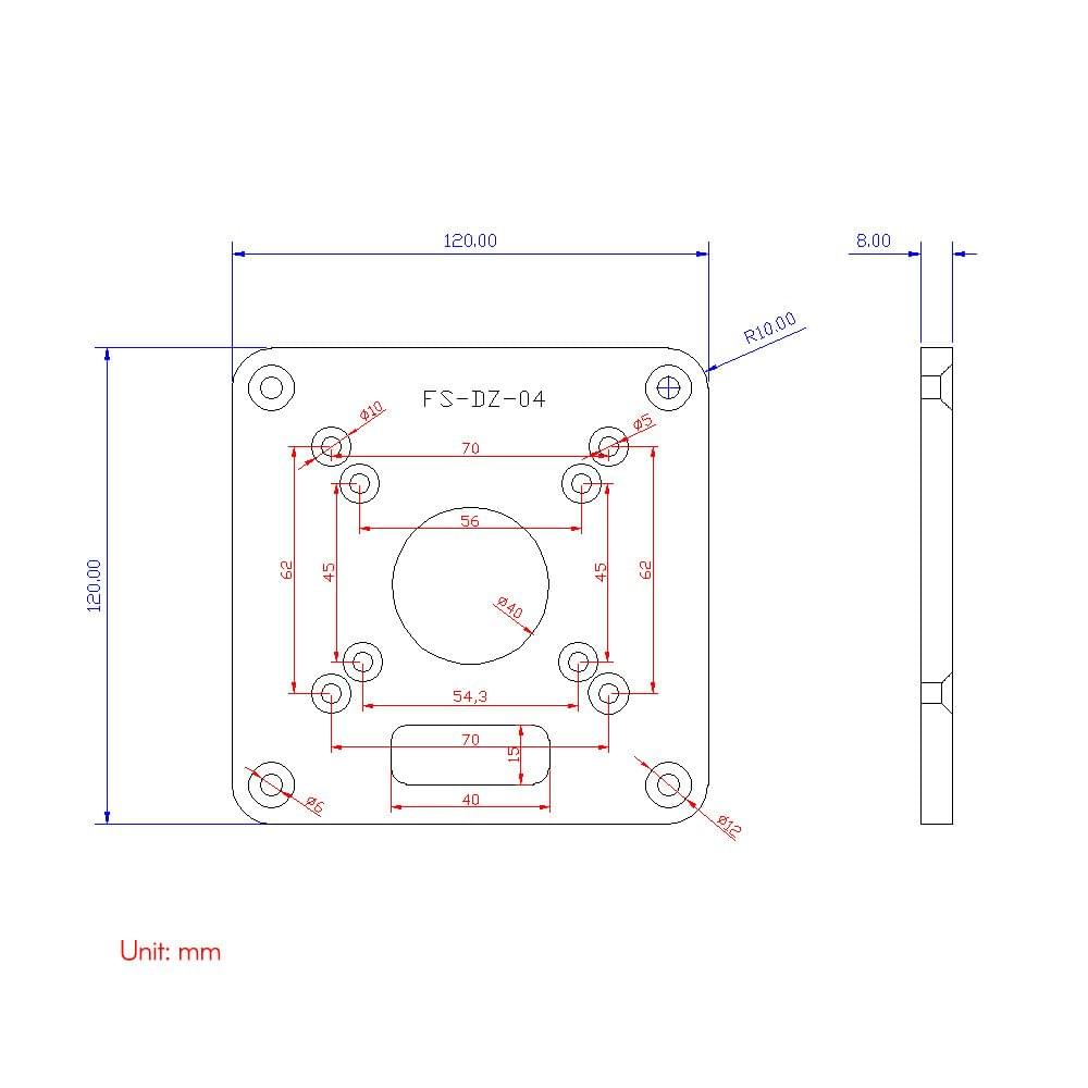 Aluminum Router Table Insert Plate Red Universal Trimming