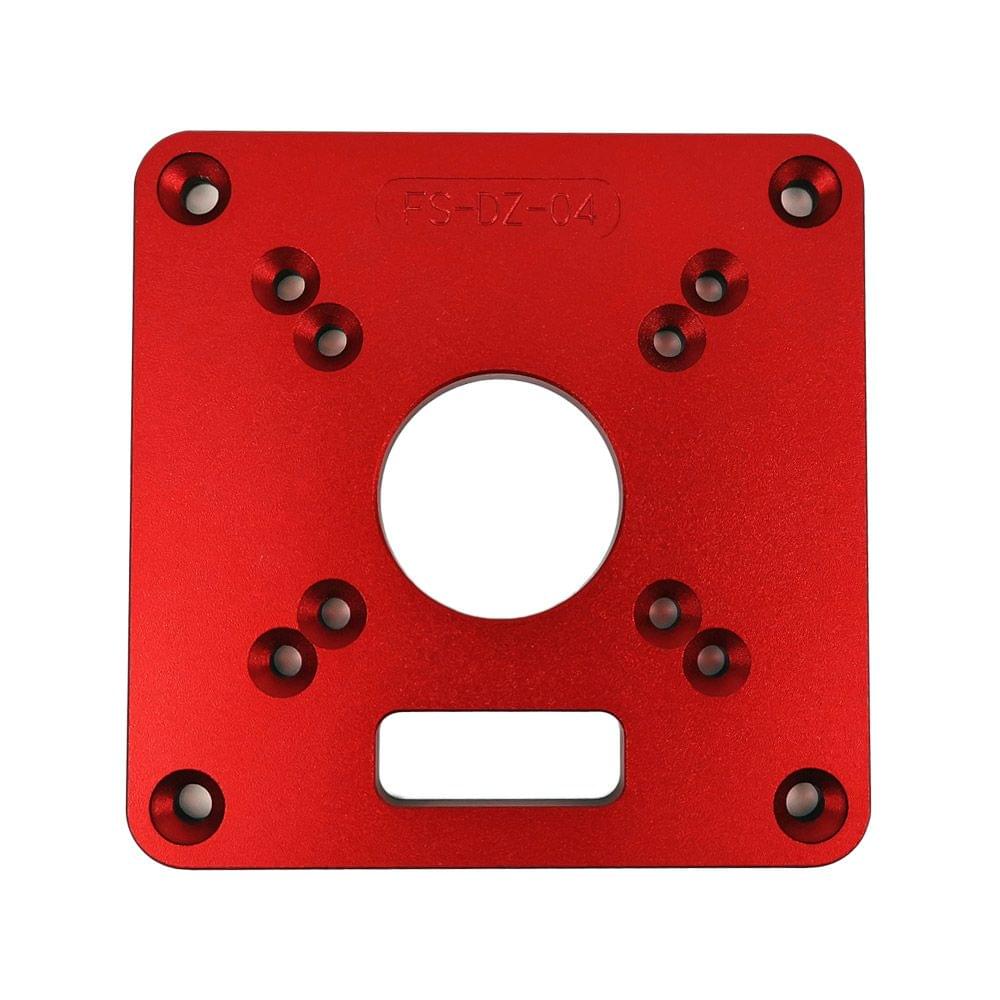 Aluminum Router Table Insert Plate Red Universal Trimming