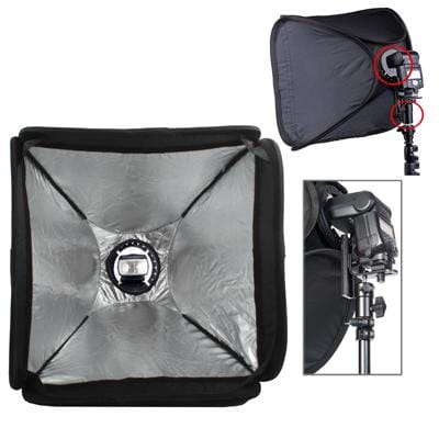 40cm Flash Folding Soft Box with Flash light Holder (Black)