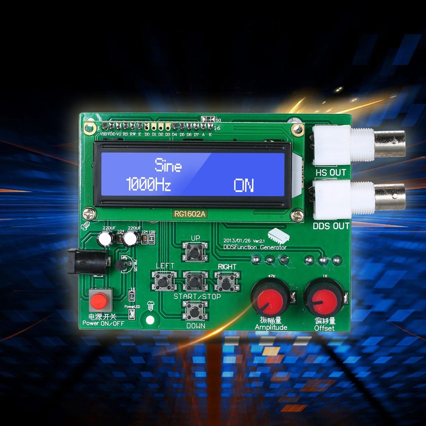 DDS Function Signal Generator Module Sine Square Triangle