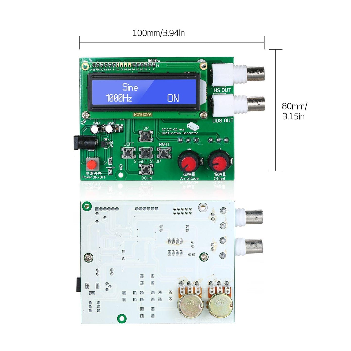 DDS Function Signal Generator Module Sine Square Triangle