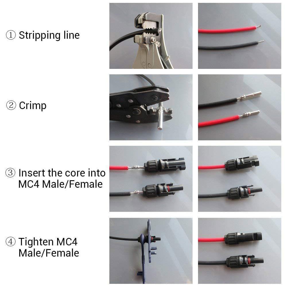 5 Pairs Portable Waterproof Male/Female Pin Connector