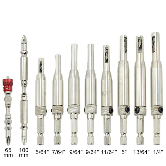 10pcs Hinge Center Positioning Bit Hinge Central Positioning