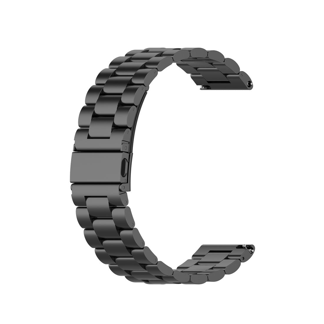 For Galaxy Watch 3 41mm Three Stainless Steel Straps, Size: 20mm (Black)