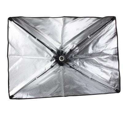 50x70cm Folding Easy Soft Box with E27 Bulb Socket, US Plug Adapter (Black)