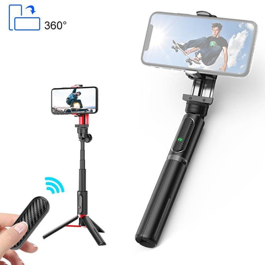 Mini Stabilizer Selfie Stick Tripod Mount Holder?with Bluetooth Remote Control (Black)