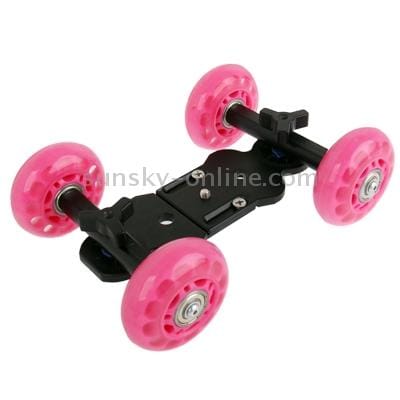 Floor Table Video Slider Track Dolly Car for DSLR Camera (Yellow)