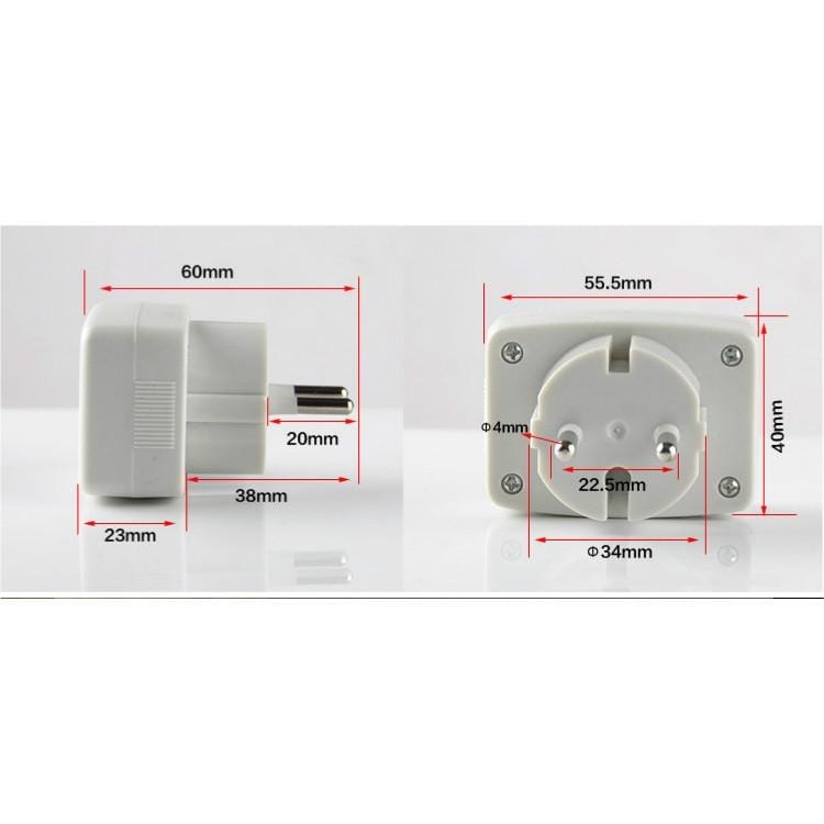 Digital Voltmeter LCD Display LCD Voltmeter Plug-type Electric Meter (EU Plug)