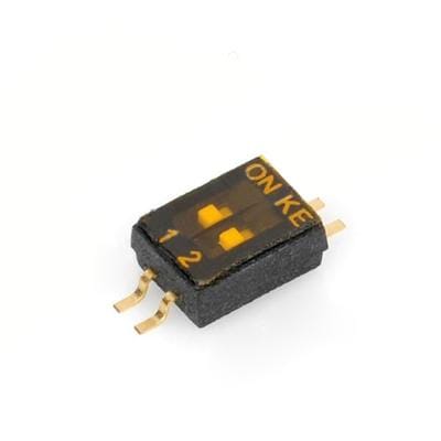 5 pcs M0083 2 Pin Dip Switches (Black)