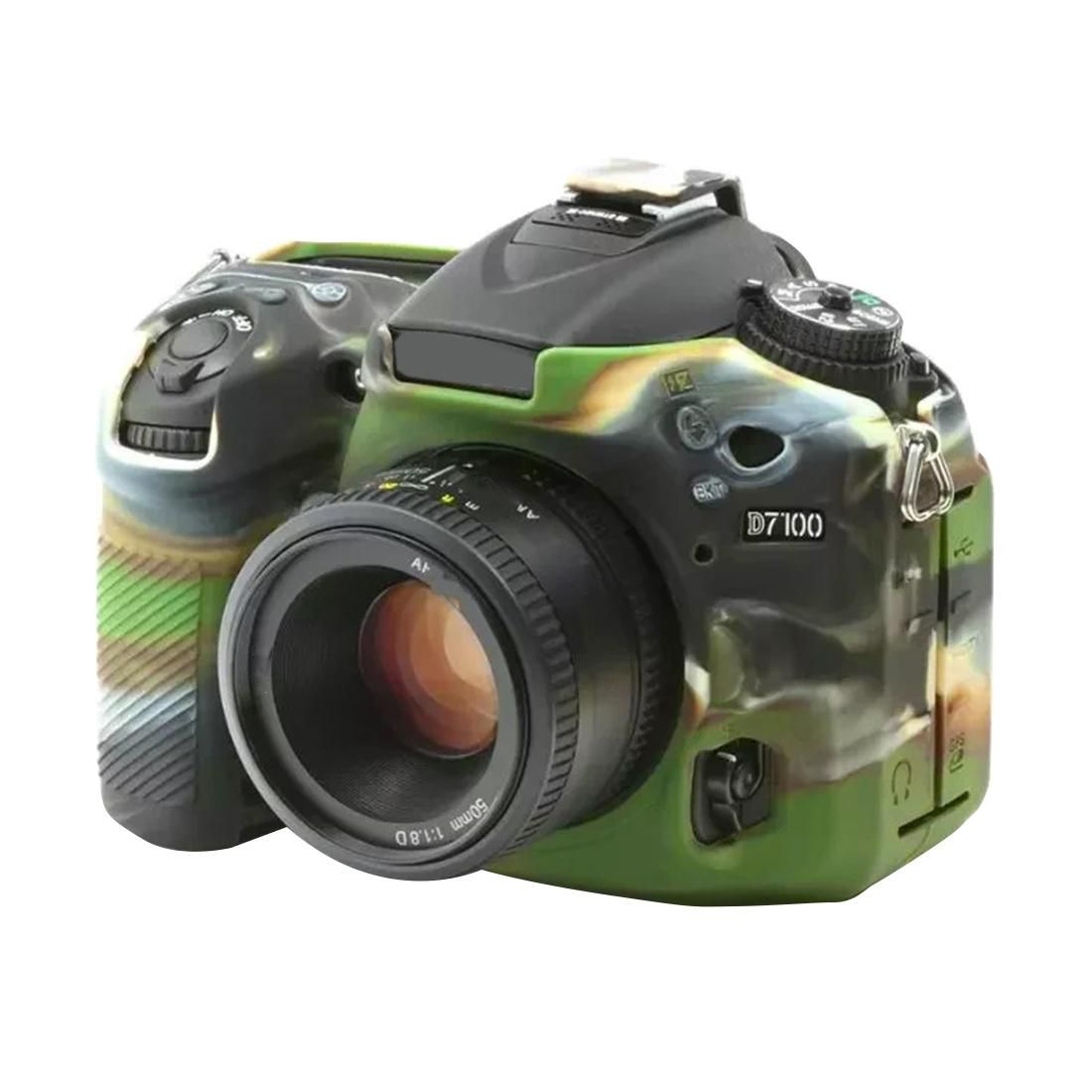PULUZ Soft Silicone Protective Case for Nikon D7200 /D7100 (Camouflage)
