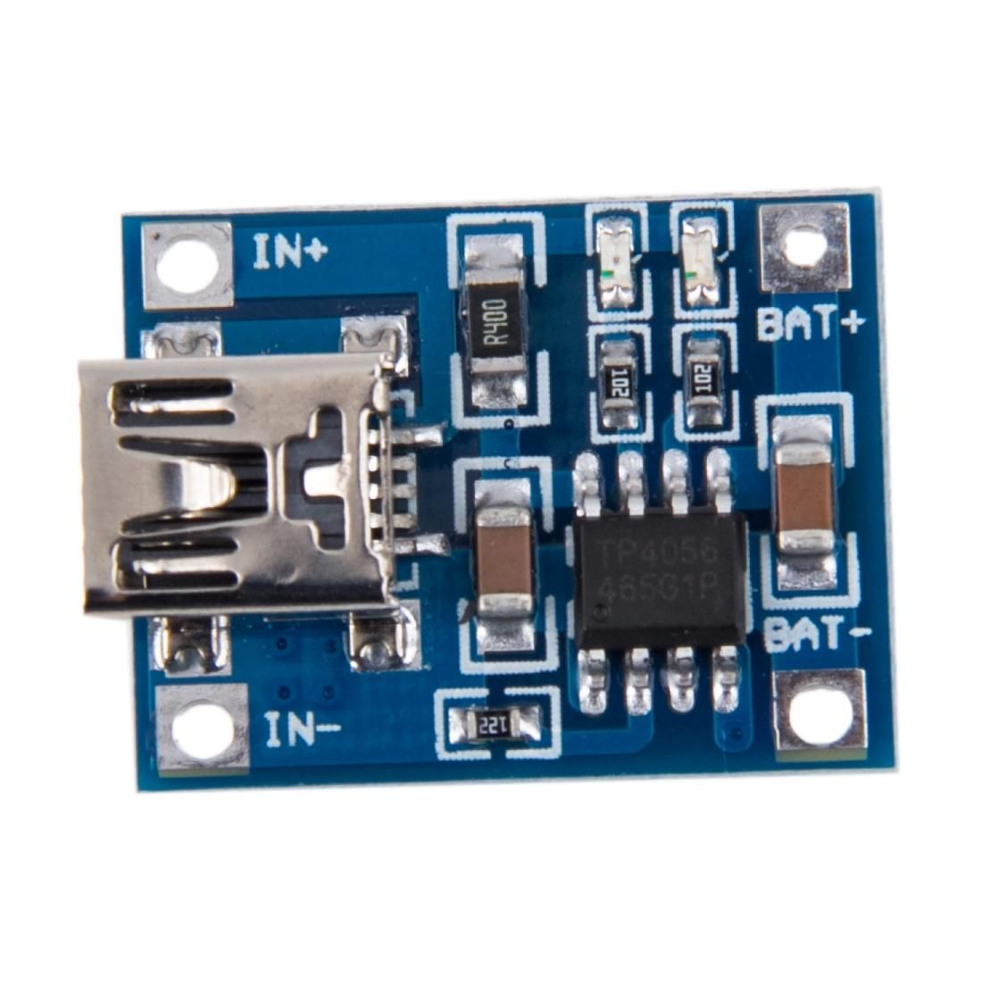 1A Lithium Battery Charging Protection Board Charger Module with Mini USB Port